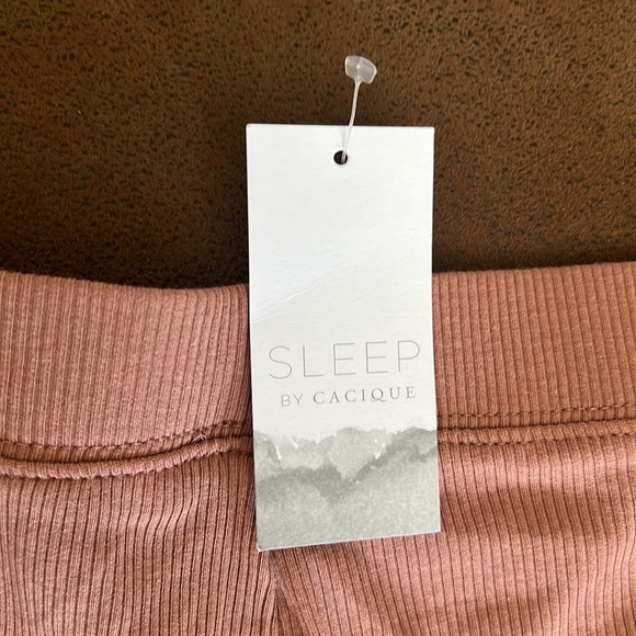 Sleep By Cacique Shorts Sz 26/28 Cafe New With Tags - Picture 2 of 6